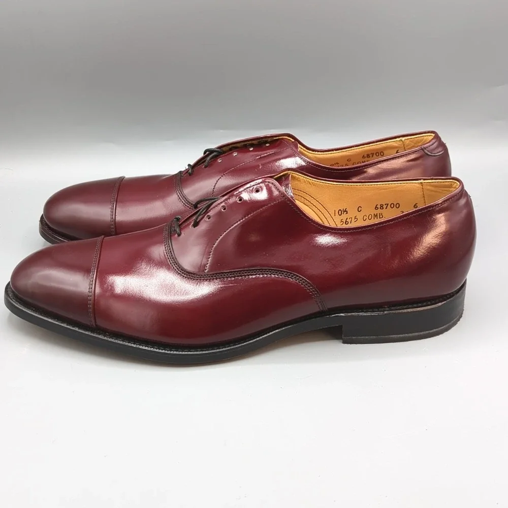 Allen Edmonds Park Avenue Cap-Toe Oxford Made In USA Calfskin Size Men's 10.5 C